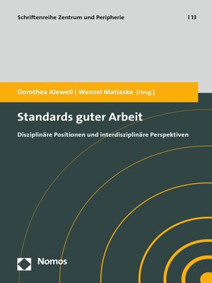 cover image of Standards guter Arbeit